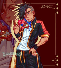 semirealistic styled, cel shaded oc halfbody piece